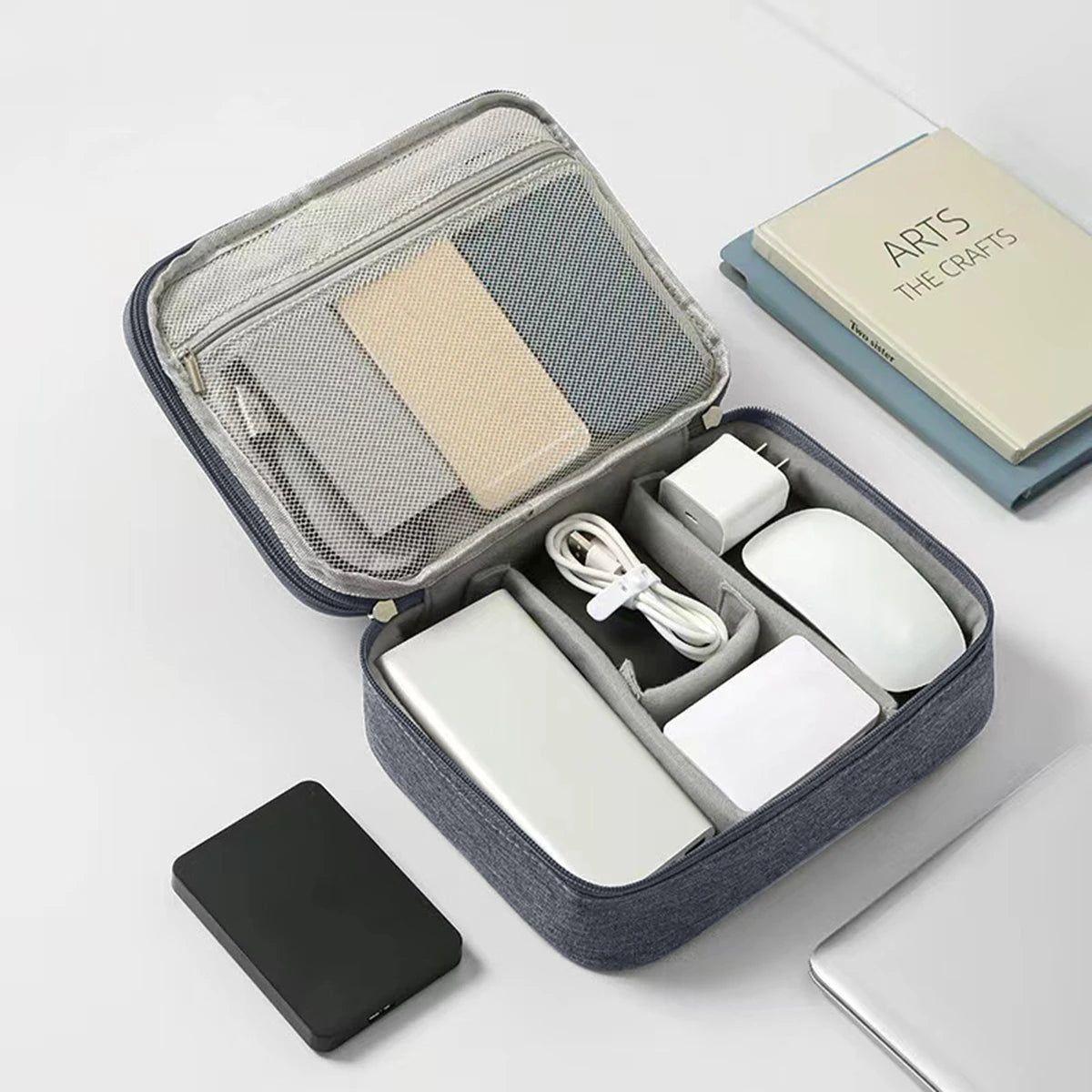 Portable Storage Bag Data Cable Mobile Power Supply Charging Cable Digital Accessories Sorting Bag Travel Daily Necessities
