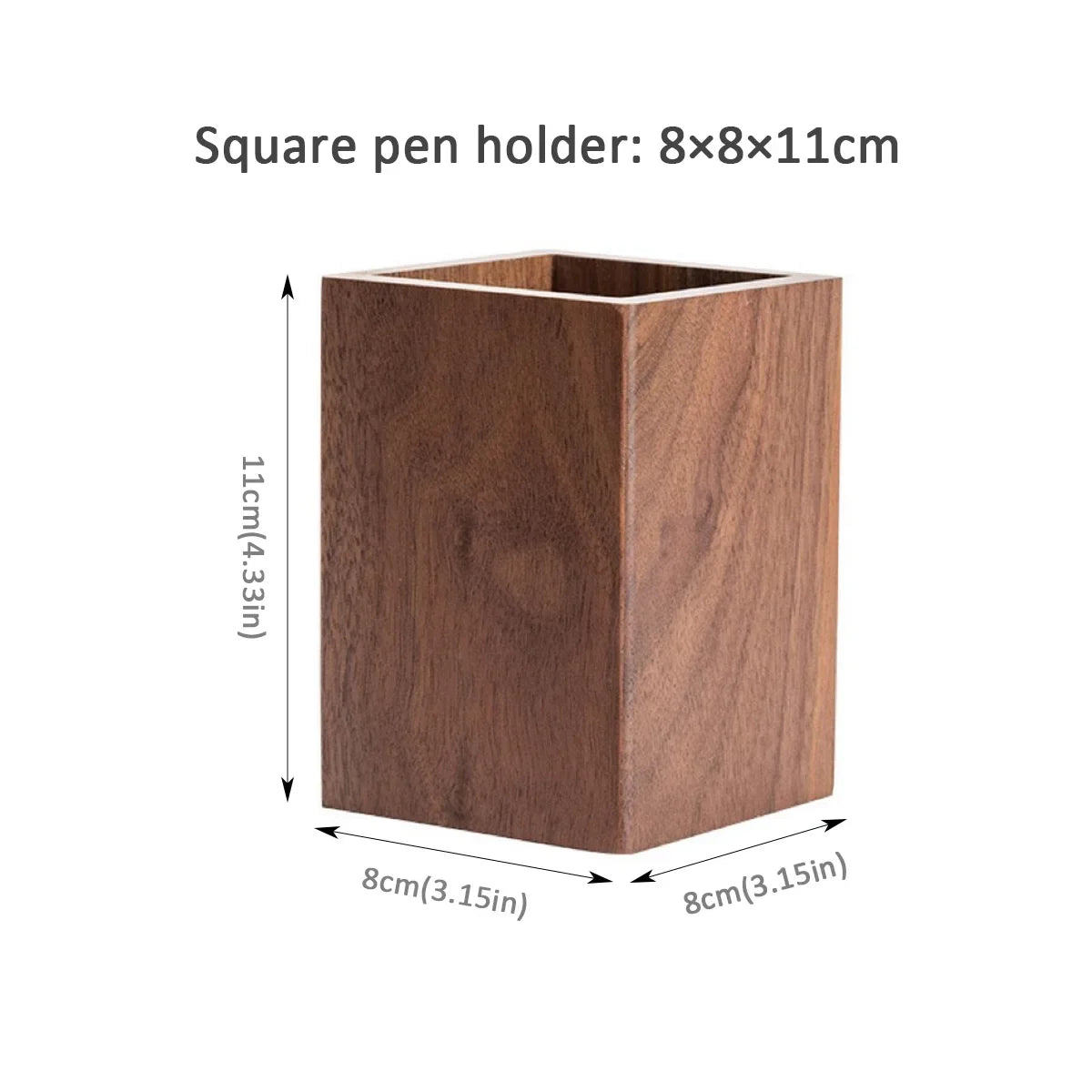 Minimalist Wooden Pen Holder, Single Slot Pencil Stand, Back To School Essential, Office Desk Organizer, Natural Wood Stationery