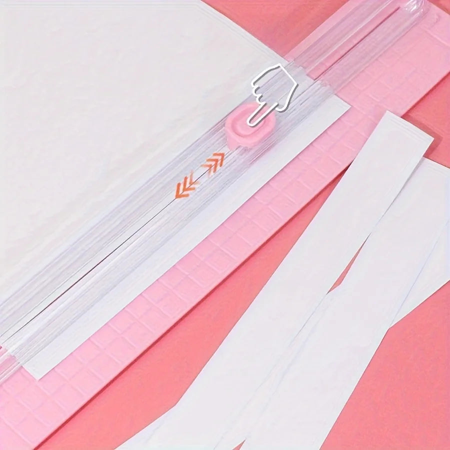 1PC Portable A3/A4 Paper Cutter Trimmer, Uncharged Manual Cutting Tool Made with Durable Plastic,  School, Home, and Office Use