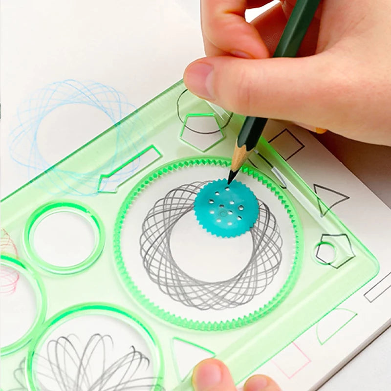 1pc Creative Painting Multifunctional Puzzle Body Tracer Geometry Ruler Student Drawing Tool Painting Ruler Learning Art Tool