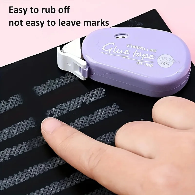 4pcsDouble Sided Adhesive Dots Glue Tape - Perfect For Scrapbooking Collage Photo  Journaling Crafts ，School Stationery Supplies