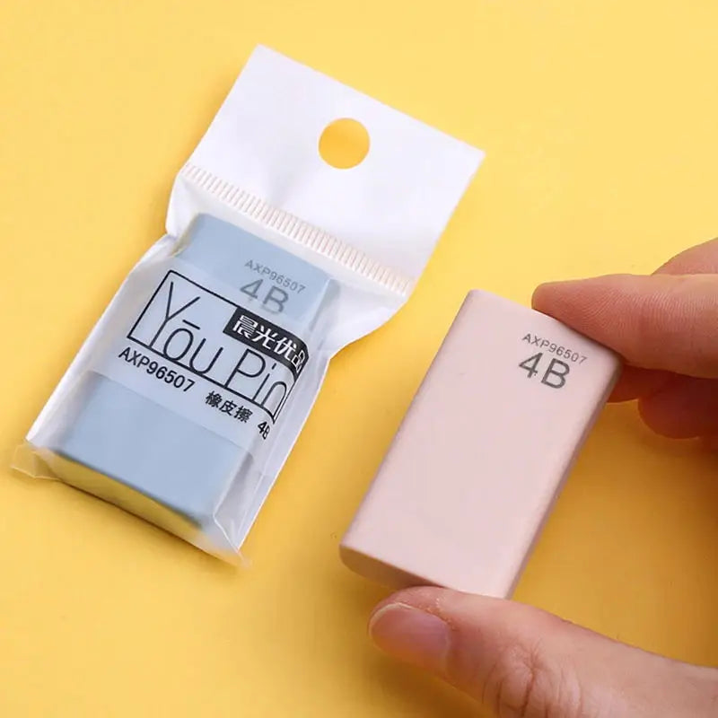 1pcs 4B Art Eraser Korean Stationery Sketch Pencil Eraser Clean Rubber Erasers for Students Office School Supplies Random Color