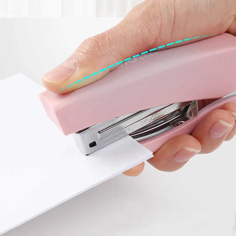 1pc Dual Mode Stapler Business Metal Durable Stapler Office Supplies multicolour Fits 24/6 & 26/6 Nail Patterns