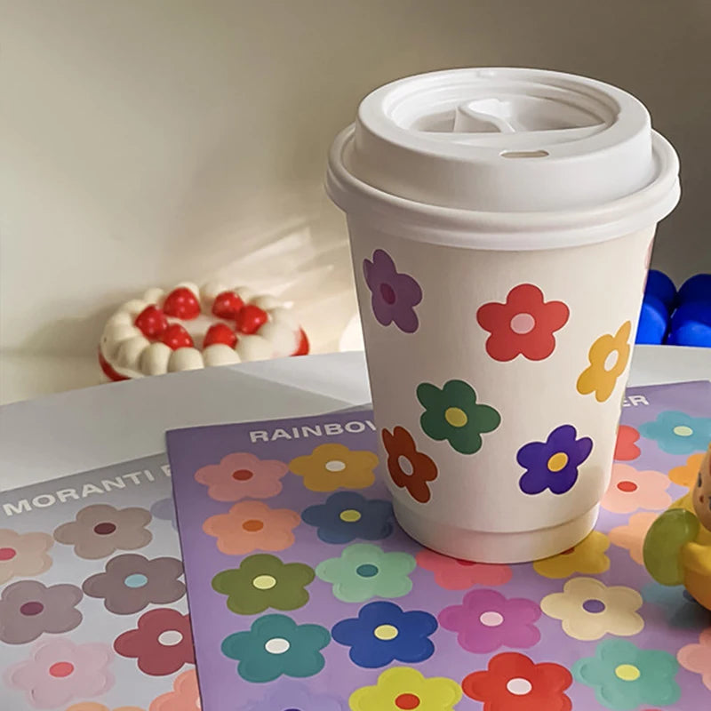 1pc Reward Stickers for Children Colorful Flower Heart Round Dot Behavior Chart Scrapbook Sticker Student Teacher Supplies