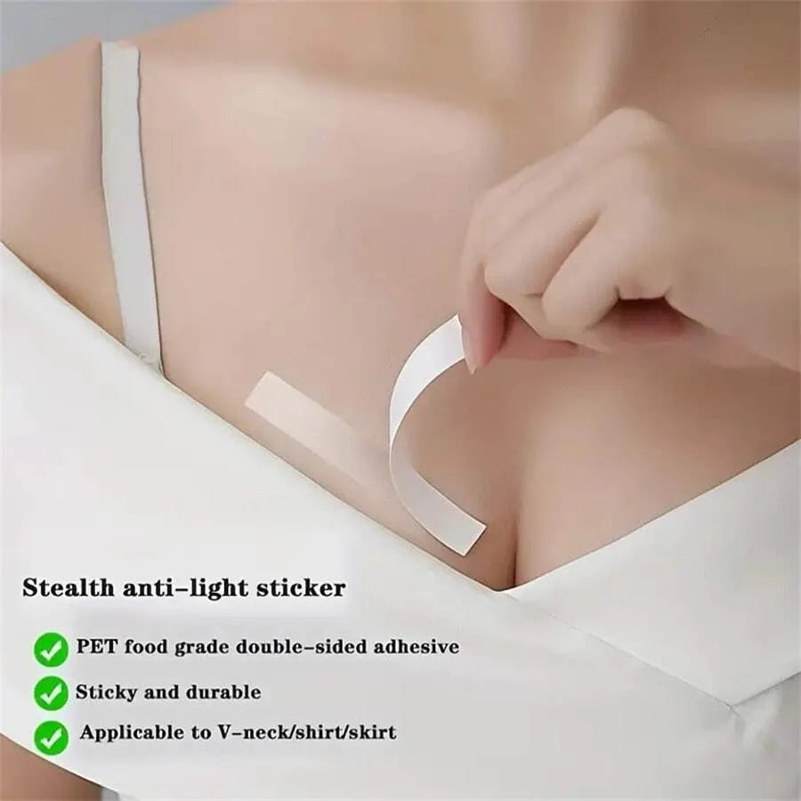 36 Pcs Womens Fashion Clear Double Sided Tape for Clothing and Body Transparent Strong Adhesive for All Skin Tones and Fabric