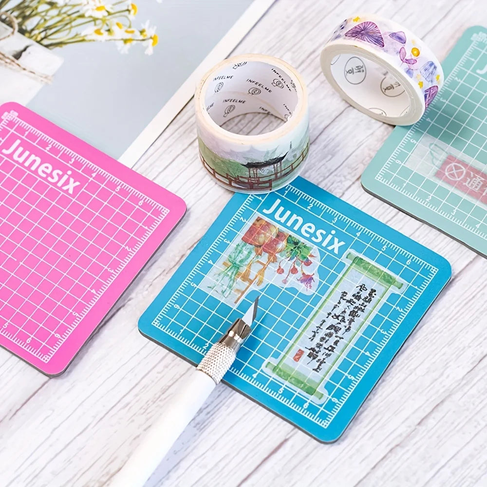1pc Mini DIY Craft Cutting Mat - Precision Cutting Surface for Diecut Crafts, Paper Cutting, Sticker Cutting, and Scrapbooking