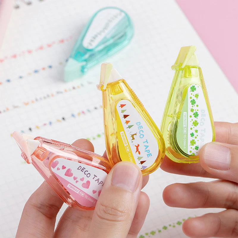 1pc Kawaii 5mm*5m Mini Pattern Portable Decorative Correction Tape Decoration Corrector School Office Supplies Gift Art Supplies