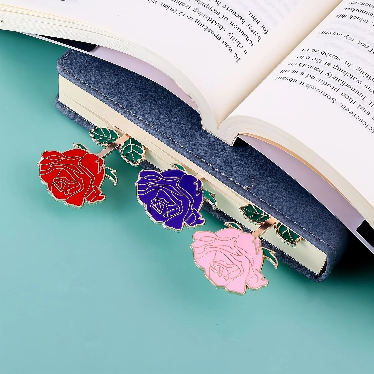 Exquisite Metal Rose Bookmark - Keeps Your BOOK in Style - Thoughtful Gift for  Friends, Versatile Home School Office Accessor