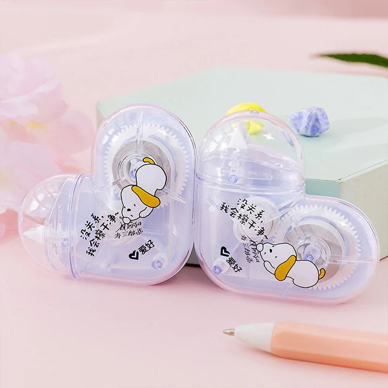1pc Cute Heart shaped Correction Tape Stationery Office School Supply Gift nice things corrector