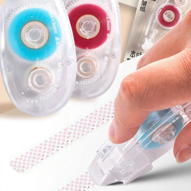 1pc 8m*8.4mm Double Sided Adhesive Dots Glue Tape DIY Scrapbooking Collage School Stationery Supplies Roller Tape