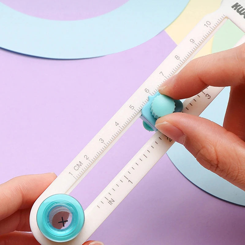 Multi-functional 360° rotating handheld circular cutting machine - with adjustable blue knob, office and school supplies