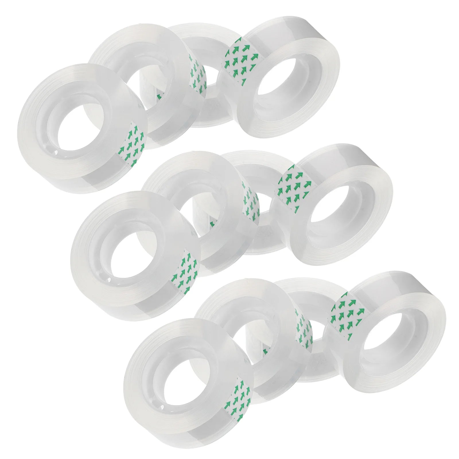 48 Rolls Clear Transparent Adhesive Tape Repair Tape for Home Office School Correction Clear Adhesive Refills
