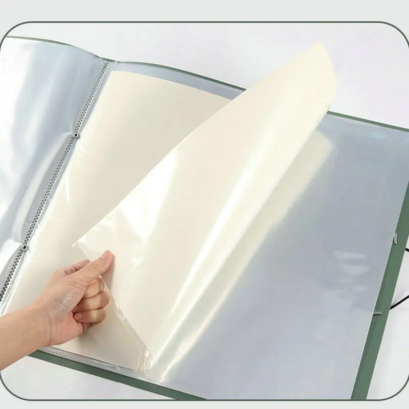 MoeTron Square Folder 50*50cm Drawing Portfolio Booklet Diamond Painting 40*40 Square Portafolio With Plastic Sleeves