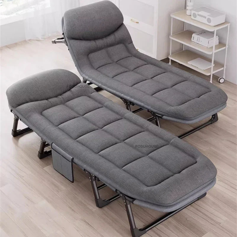 Office Single Recliner Simple Portable Lunch Break Folding Beds Modern Bedroom Furniture Creative Home Hospital Accompanying Bed