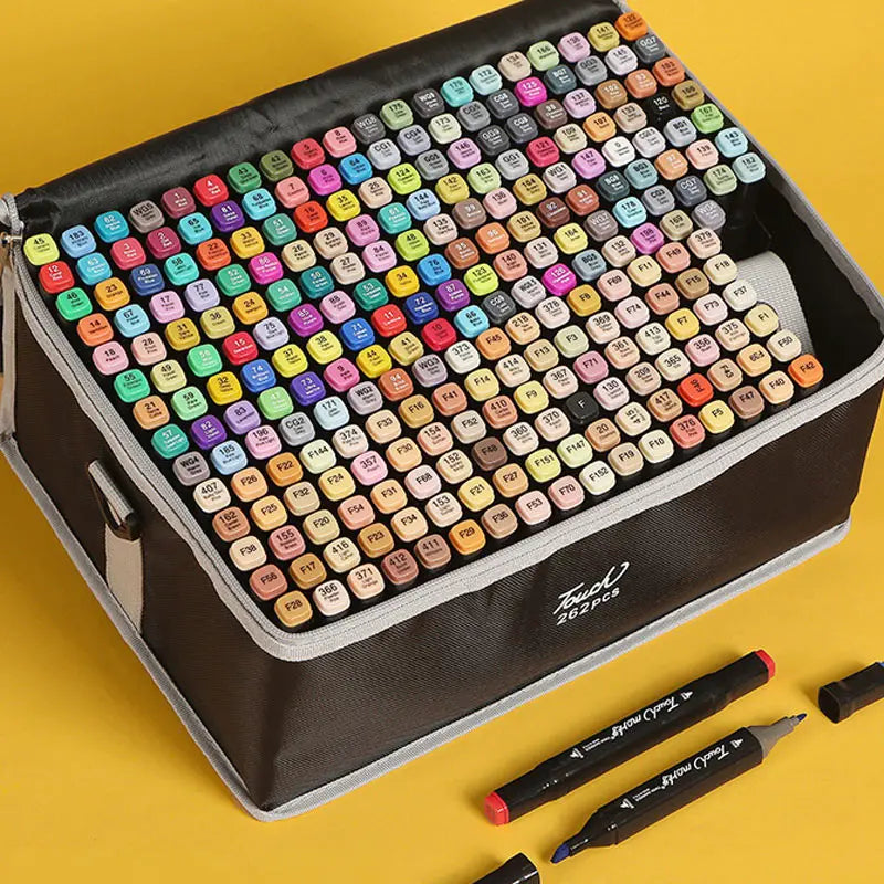 168 Colored Oily Marker Pen Set